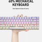 White 60% Mechanical Gaming Keyboard RGB